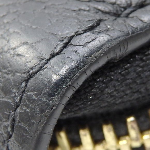 LOUIS VUITTON Round Long Wallet Monogram Implant Zippy Women's M61864 Noir Black - Picture 7 of 9